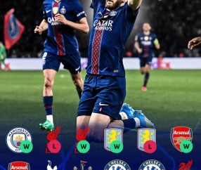 所向披靡！巴黎最近12次对阵英超球队，战绩为9胜1平2负